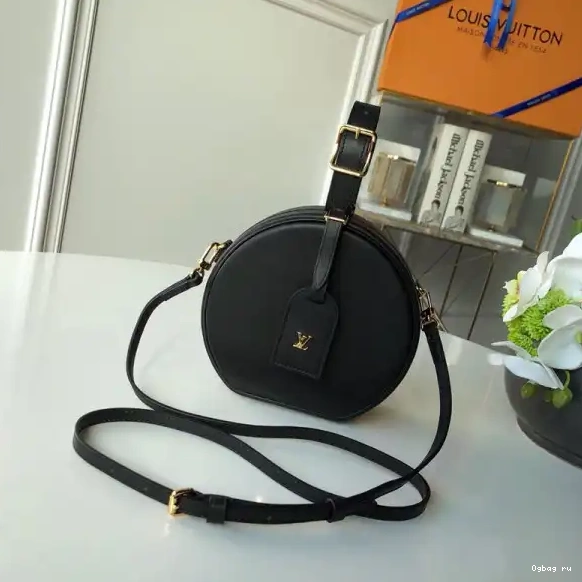 With Vuitton BOITE PETITE Leather CHAPEAU Alligator Louis 0425